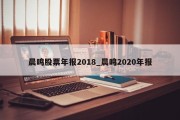 晨鸣股票年报2018_晨鸣2020年报